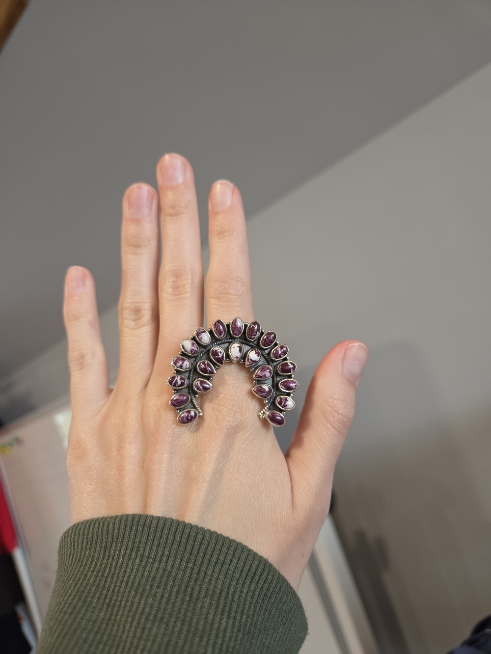 Purple Dahlia Naja Sterling Ring 213